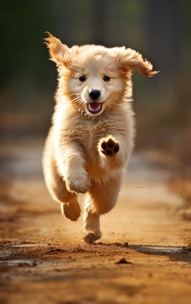 Cute Pooch Having Fun Chasing Its Tail