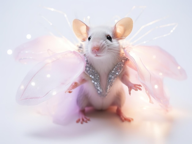 Cute princess mouse with a dress