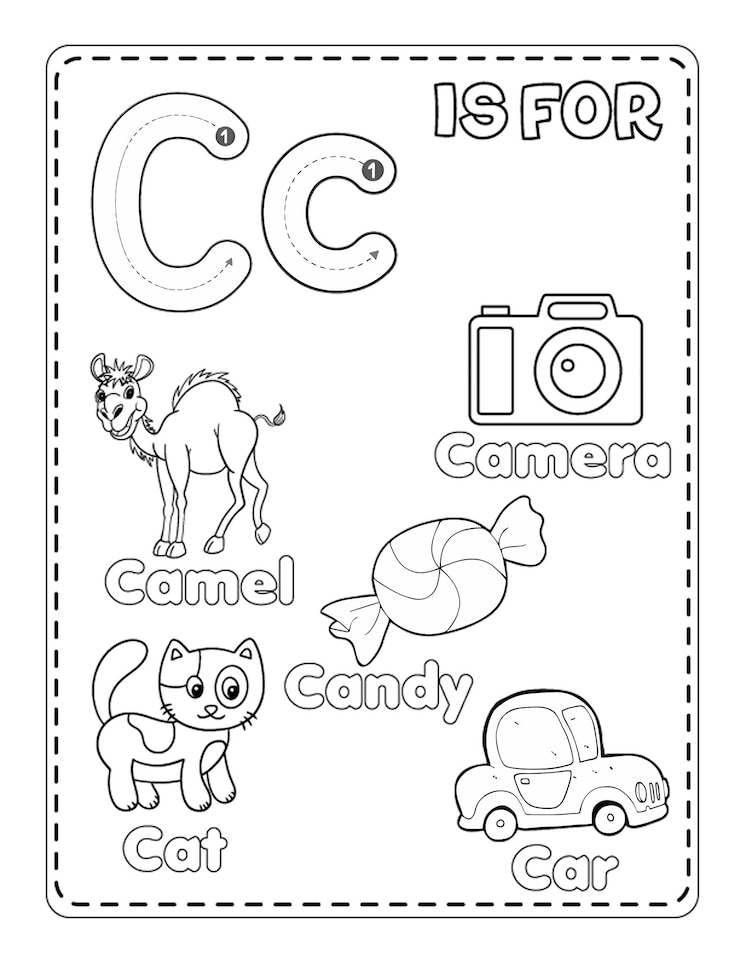 Photo cute printable alphabet coloring pagesc alphabet coloring pages for kids