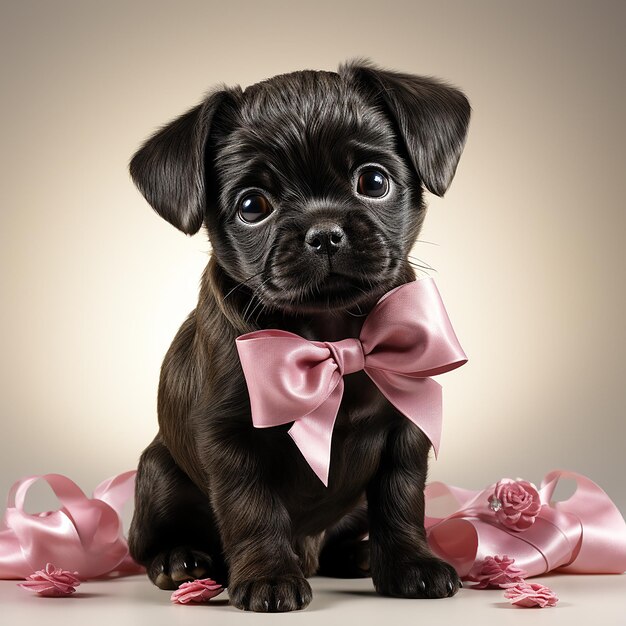 Foto pug carino con accessori adorabili