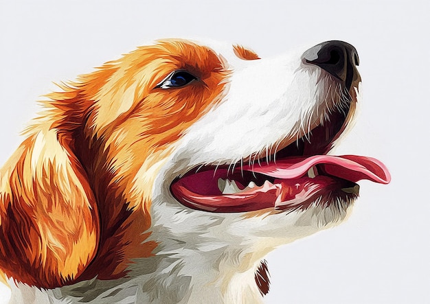 cute puppy dog closeup