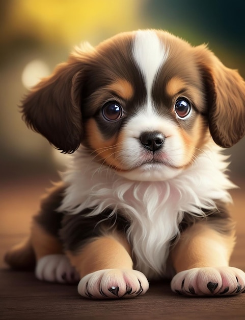 Cute puppy dog generated by AI