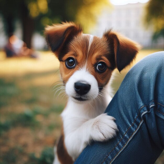 写真 可愛い子犬だ