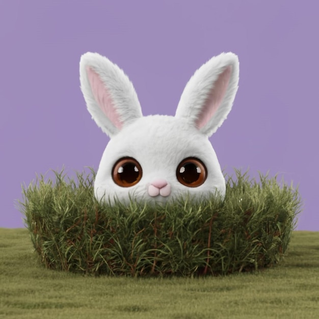 Cute rabbit 3d Image