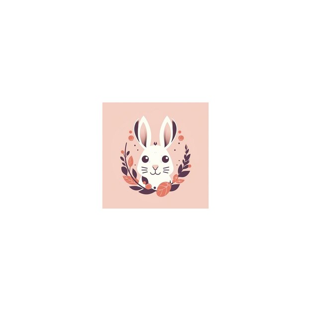 Foto logo di design simpatico coniglio9