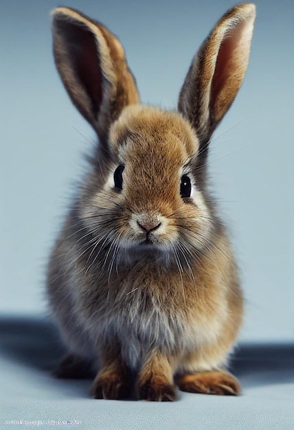 Cute rabbit portrait Beautiful animal