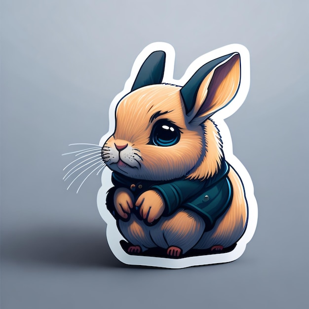 Cute Rabbit Sticker 5