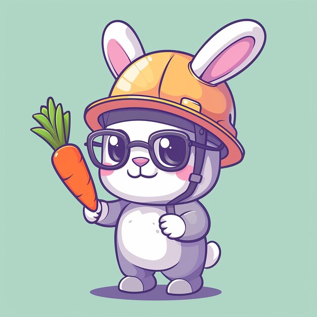 cute rabbit vector design