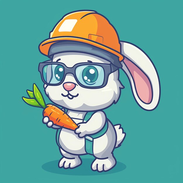 cute rabbit vector design