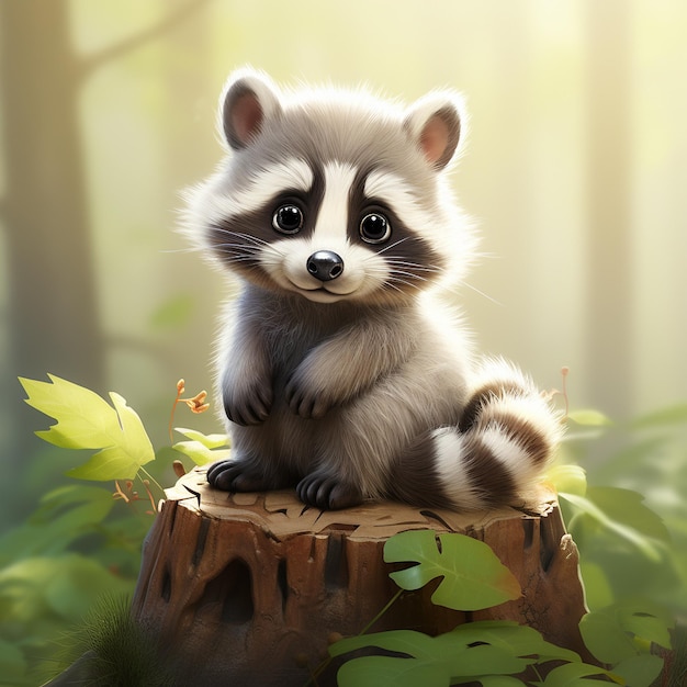 A cute Raccoon