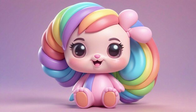 Foto candy, simpatico personaggio dei cartoni animati rainbow