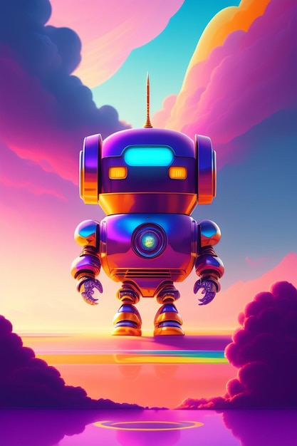 Cute robot art