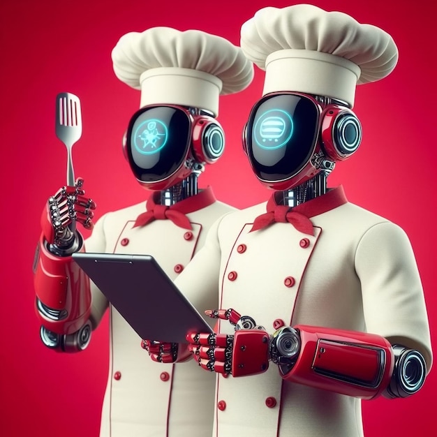 cute robot chef