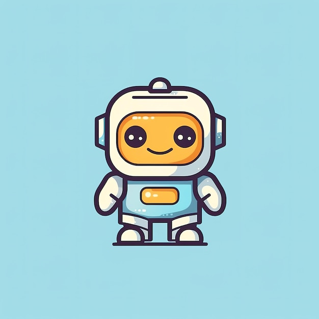 cute robot illustration