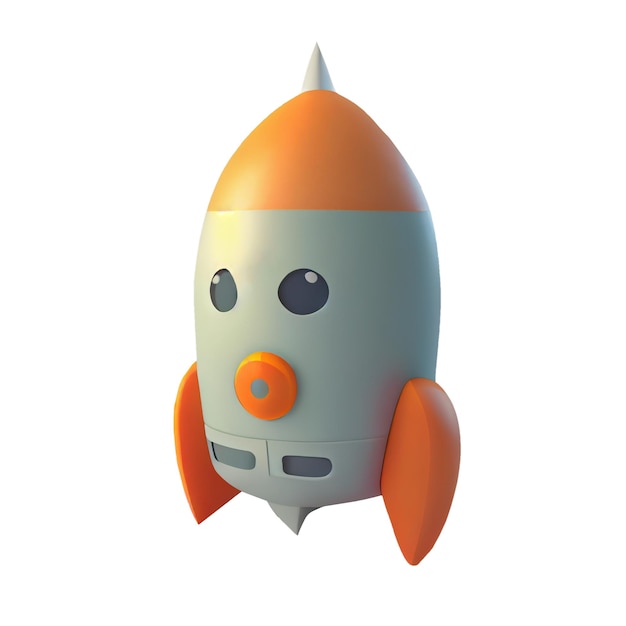 Cute rocket character design