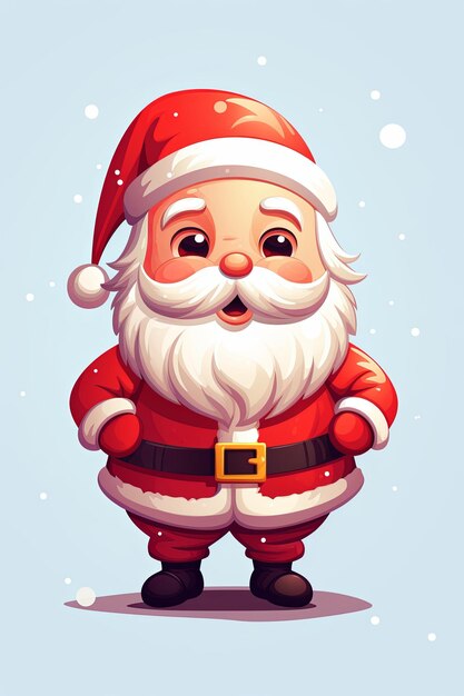 Cute santa claus in cartoon style 29