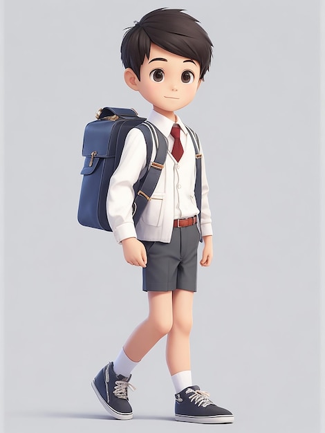 cute school boy