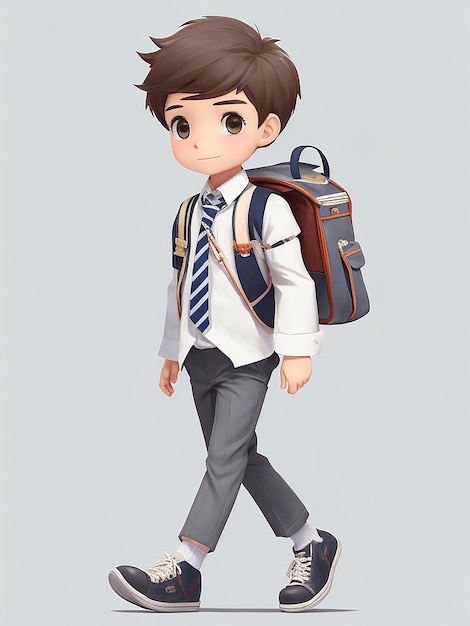 cute school boy