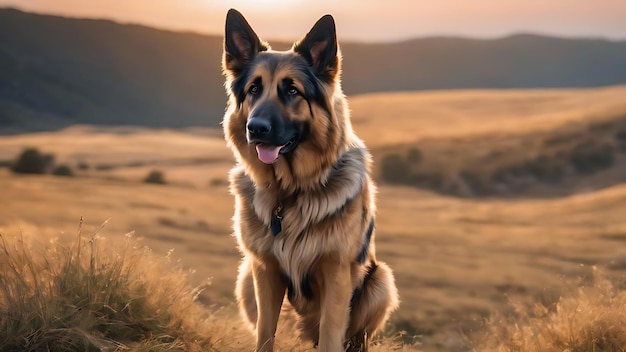 Cute shepherd dog posing isolated over white background