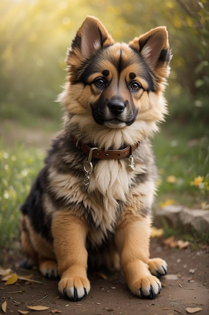 かわいい牧羊犬