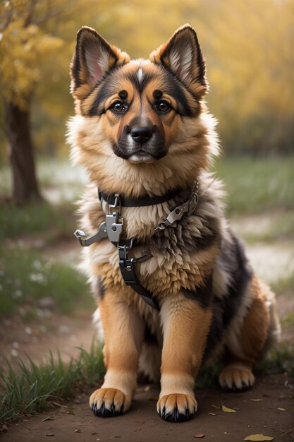 Cute shepherd dog