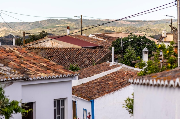 Cute small interior village from the Algarve region called Azinhal dos Mouros Portugal