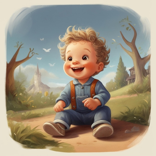 cute smiling happy child isolated