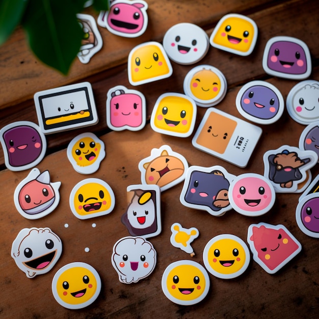 Photo cute smiling imojos stickers