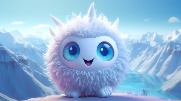 cute snow creature