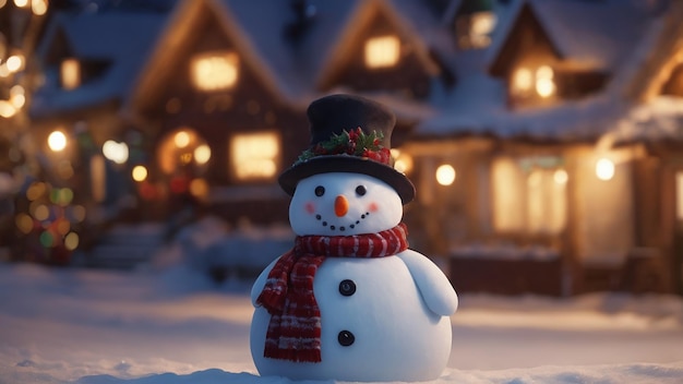 Cute snowman christmas