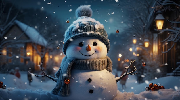 Cute snowman