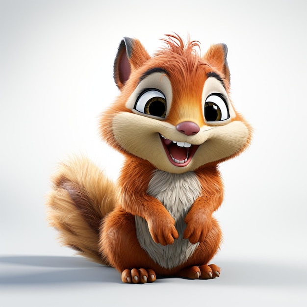 cute squirrel animation style