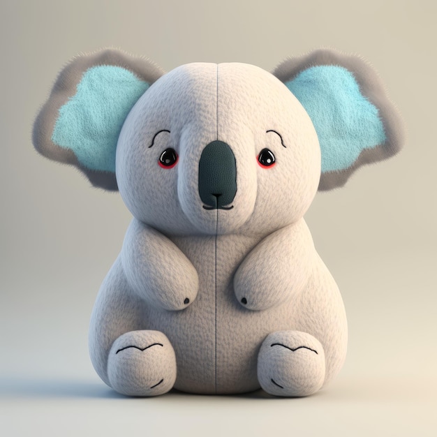 Cute Squishy Koala Plush Toy Illustration