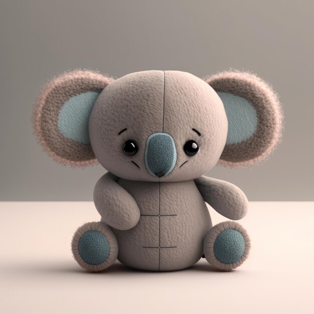 Cute Squishy Koala Plush Toy Illustration