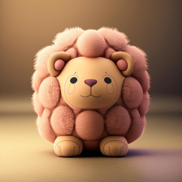 Cute Squishy Lion Plush Toy