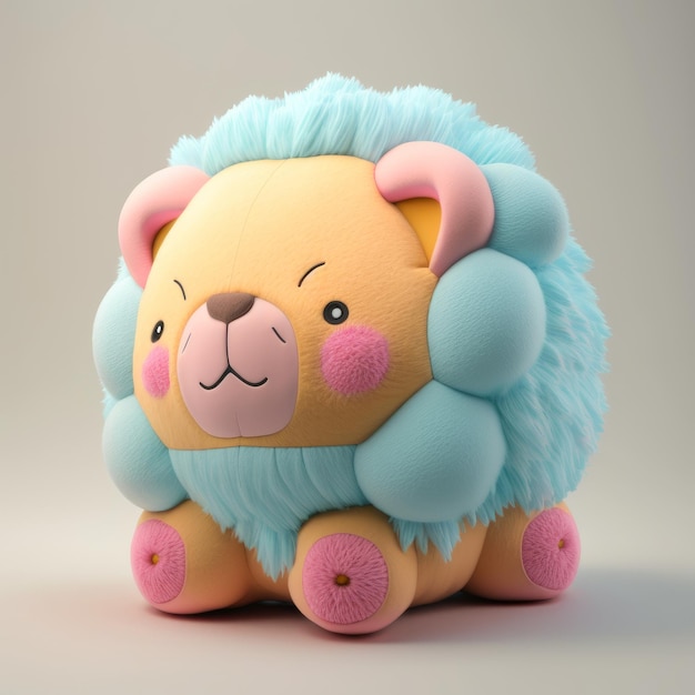 Cute Squishy Lion Plush Toy