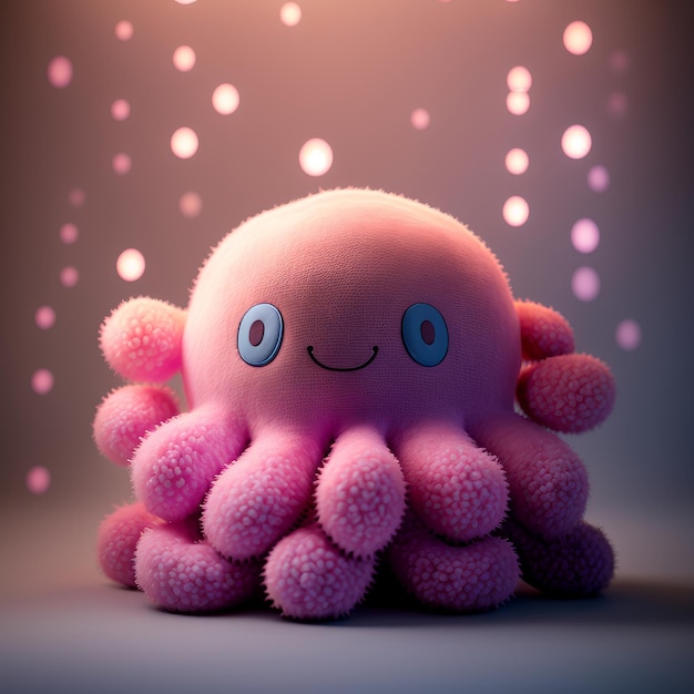 Милая плюшевая игрушка Squishy Octopus