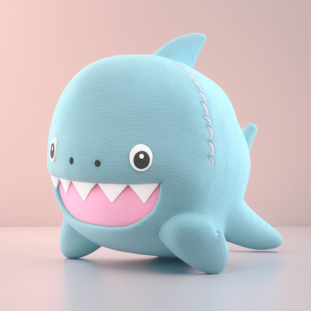 Милая плюшевая игрушка Squishy Shark