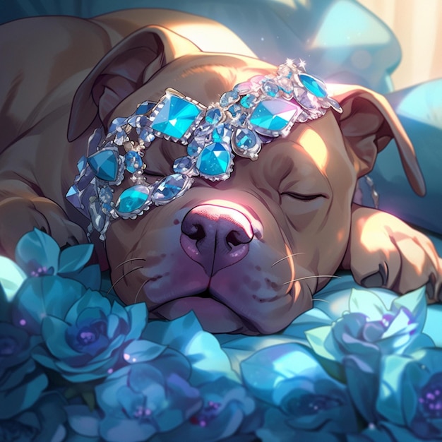 Cute Staffy made with ai