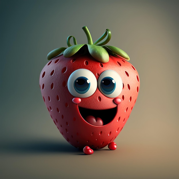 Cute Strawberry Character