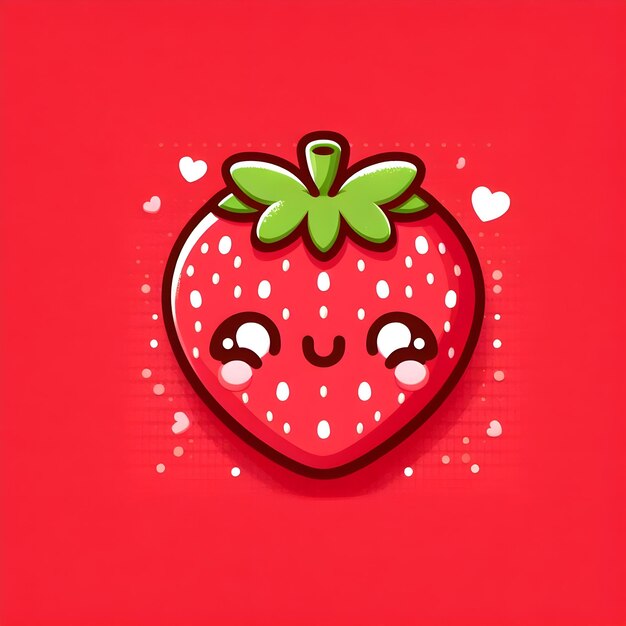 Photo cute strawberry