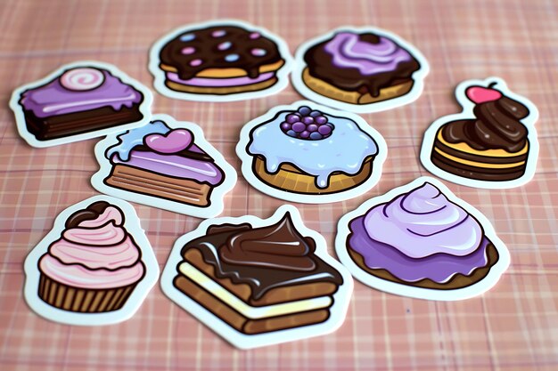 Photo cute sweets badges