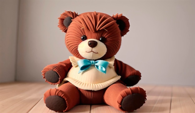 Cute teddy bear Soft plush toy Generative AI