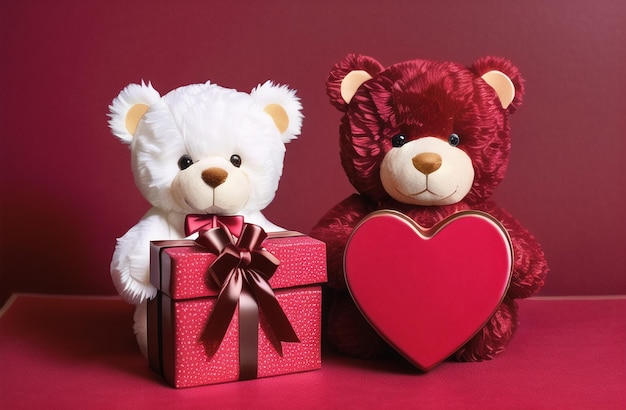 Cute Teddy Bear toy for kids girls Valetine Day Love Gifts Illustration Generative AI