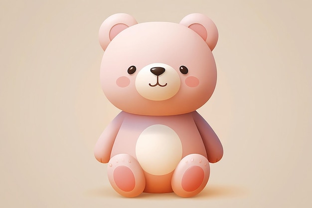 Photo cute teddy bear toy