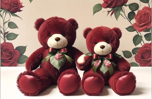 Cute Teddy Bear Valentine's Day Cute Gift for Your Wife Girlfriend Generative AI