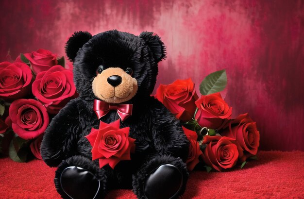 Cute Teddy Bear Valentine's Day Cute Gift for Your Wife Girlfriend Generative AI