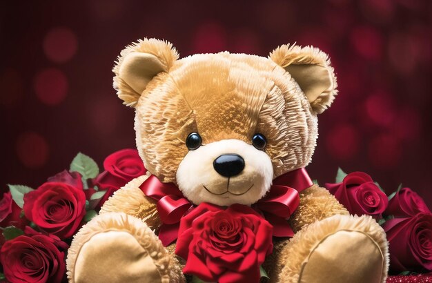 Premium Photo | Cute Teddy Bear Valentine's Day Cute Gift for Your Wife ...