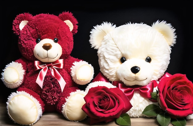 Cute Teddy Bear Valentine's Day Cute Gift for Your Wife Girlfriend Generative AI