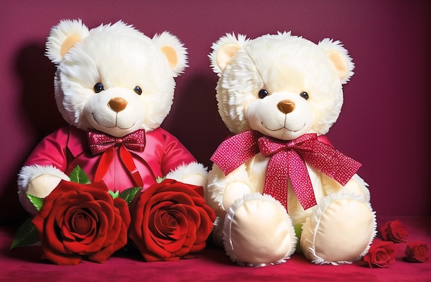 Cute Teddy Bear Valentine's Day Cute Gift for Your Wife Girlfriend Generative AI